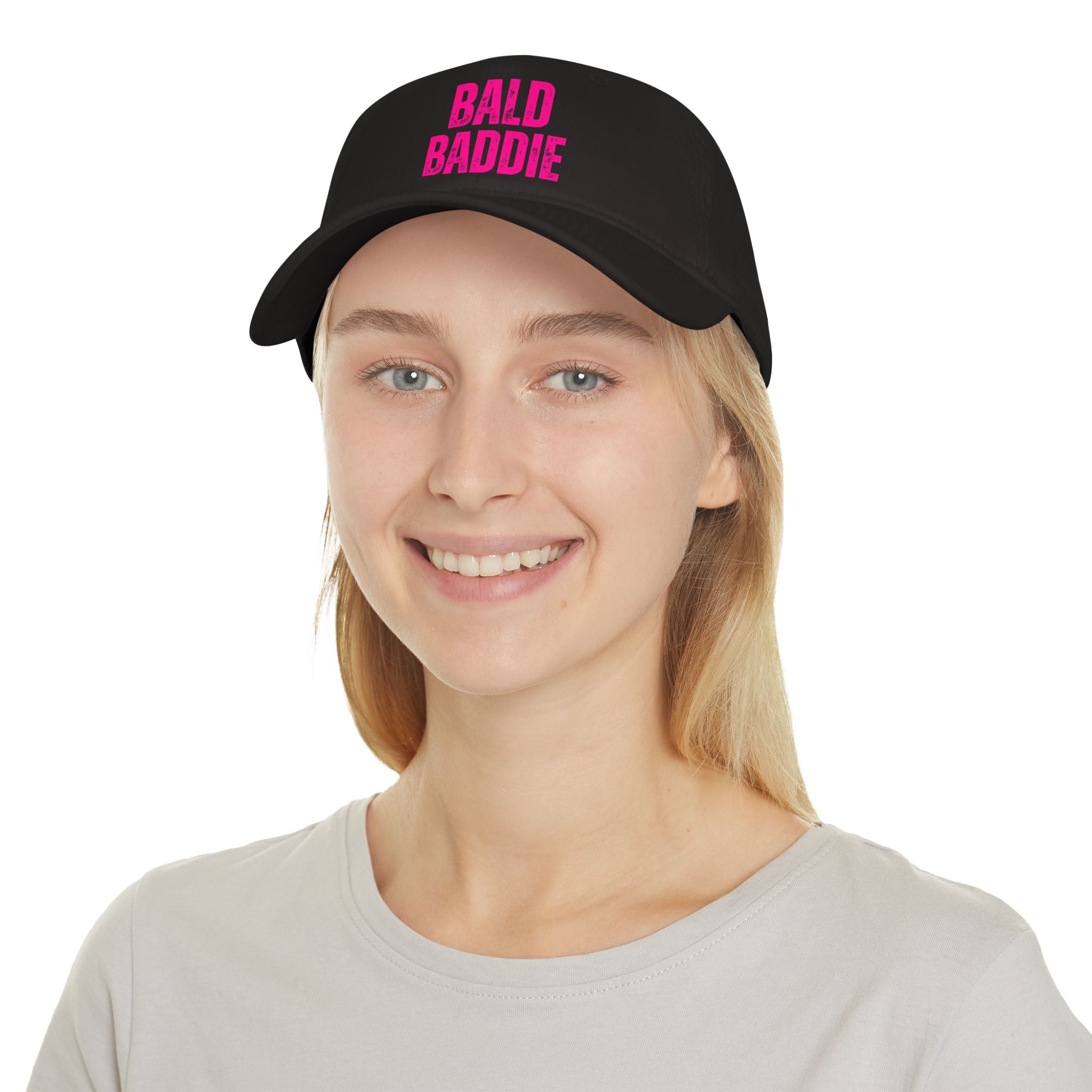 Bald Baddie Low Profile Baseball Cap | Trendy Apparel, Summer Hat, Gift for Fashion Lovers, Casual Style, Everyday Wear