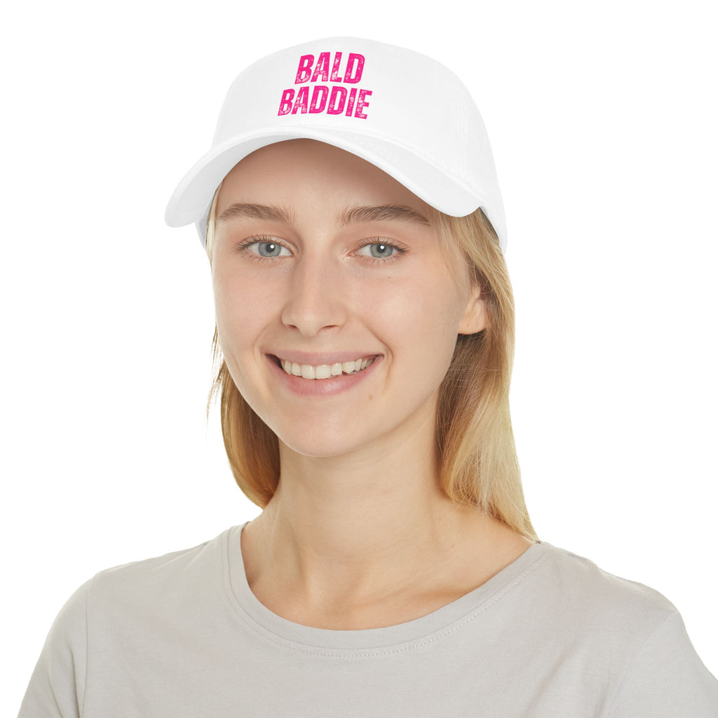 Bald Baddie Low Profile Baseball Cap | Trendy Apparel, Summer Hat, Gift for Fashion Lovers, Casual Style, Everyday Wear